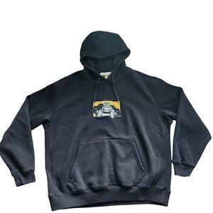 Element Burleys Hoodie Mens Large Skateboard Grunge Punk Relaxed Embroidered